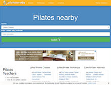 Tablet Screenshot of pilatesnearby.com
